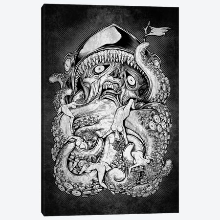 Kraken Canvas Print #WYS133} by Winya Sangsorn Canvas Wall Art