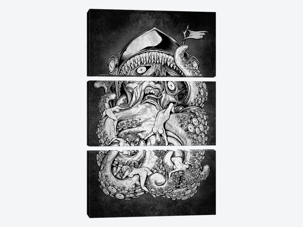Kraken by Winya Sangsorn 3-piece Art Print