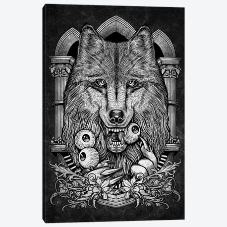 Wolf Canvas Print #WYS134} by Winya Sangsorn Art Print