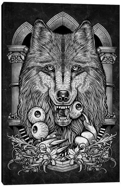 Wolf Canvas Art Print - Eyes