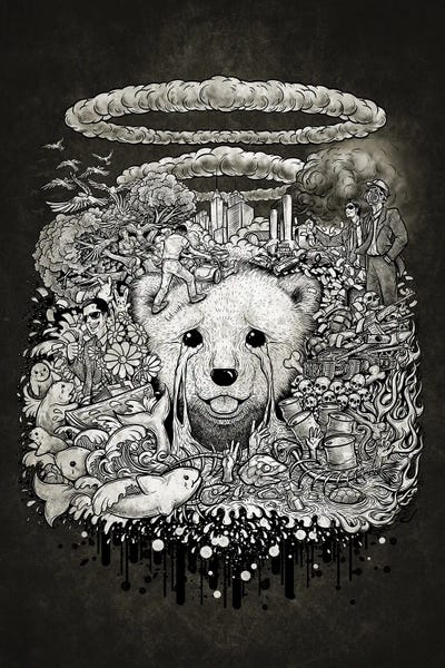 Save The World by Winya Sangsorn metal wall art