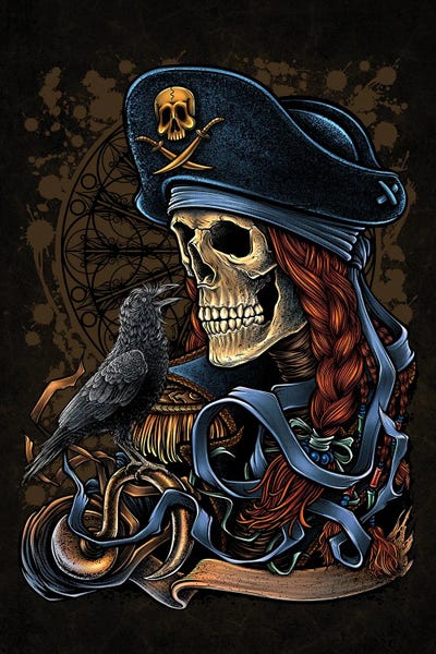 Tattoo Parlor: Dead Pirate And The Crow by Winya Sangsorn