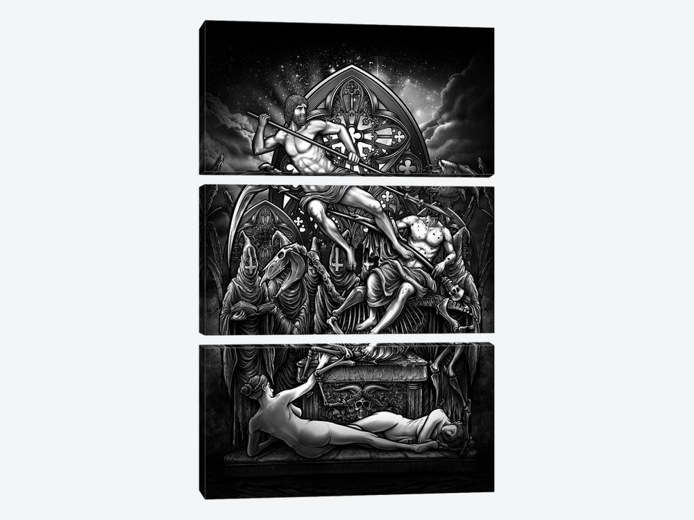 Holy Spear by Winya Sangsorn 3-piece Canvas Print