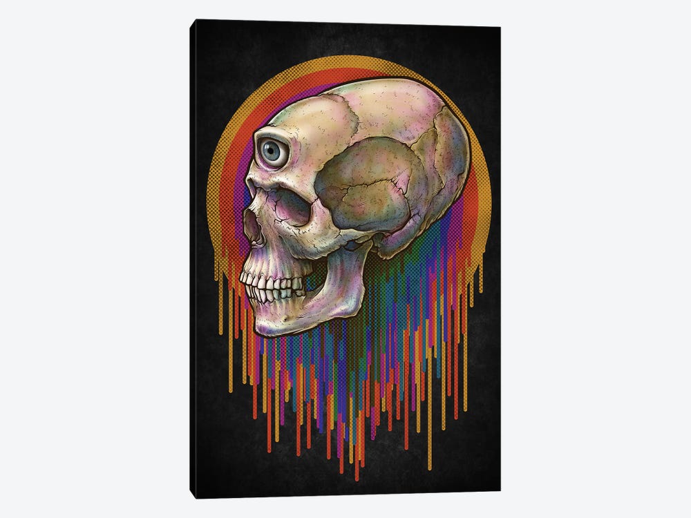 3-Eyed Skull by Winya Sangsorn 1-piece Canvas Art