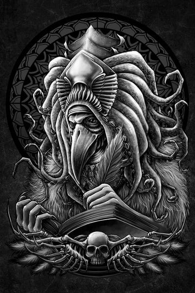 Dark Wizard by Winya Sangsorn framed wall art