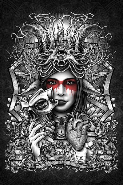 Witch's Heart by Winya Sangsorn framed wall art