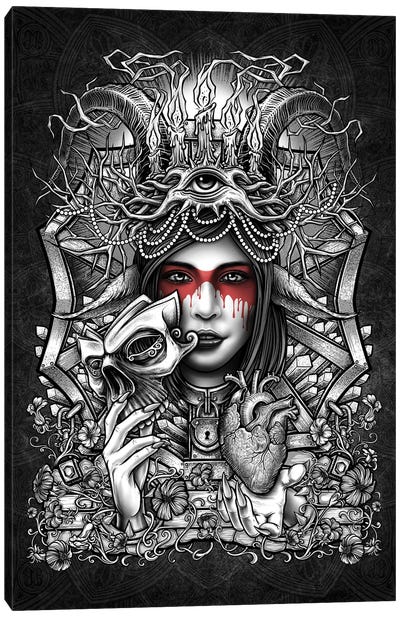Witch's Heart Canvas Art Print - Winya Sangsorn