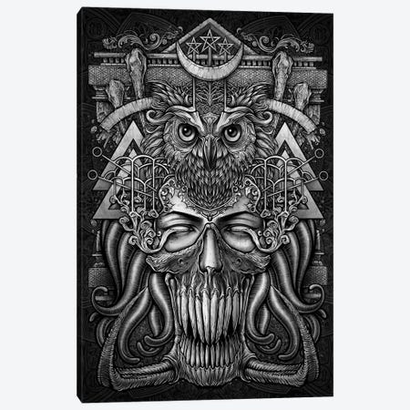 Tentacles Sorcerer Owl Canvas Print #WYS157} by Winya Sangsorn Canvas Art Print