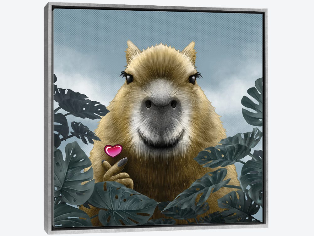 Nature Cute Capybara Animals Canvas Poster Bedroom Decor Sports Landscape  Office Room Decor Gift,Canvas Poster Wall Art Decor Print Picture Paintings