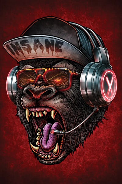 Gorillas: DJ Gorilla by Winya Sangsorn