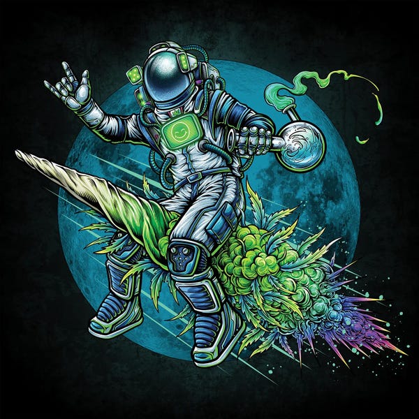 Unicorns: Fly Me To The Moon. by Winya Sangsorn