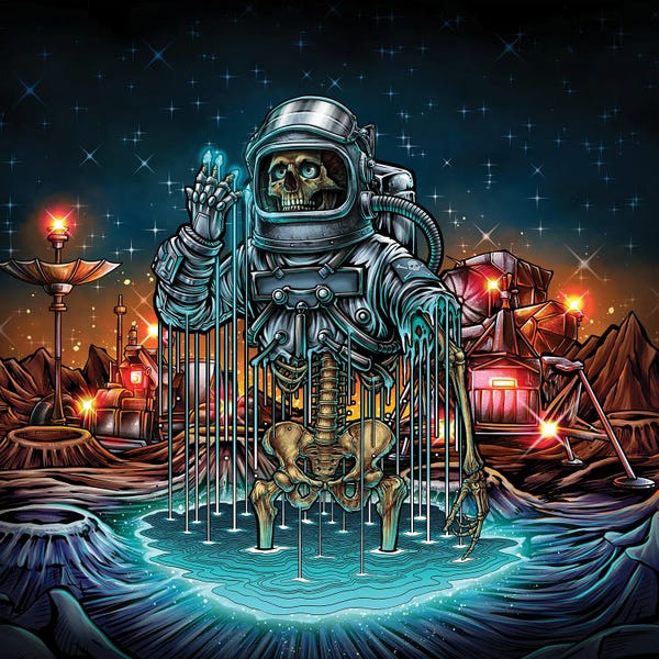 Skeletons: Undead Astronaut Skeleton by Winya Sangsorn