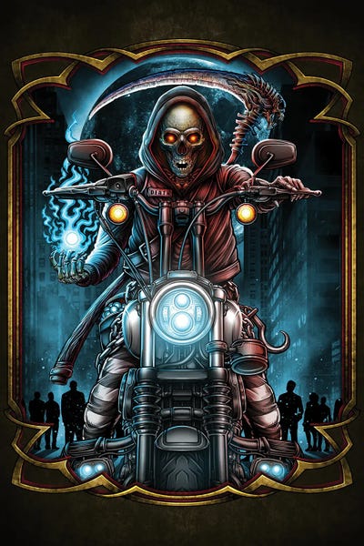 Grim Reaper: Grim Reaper Motorcycle by Winya Sangsorn