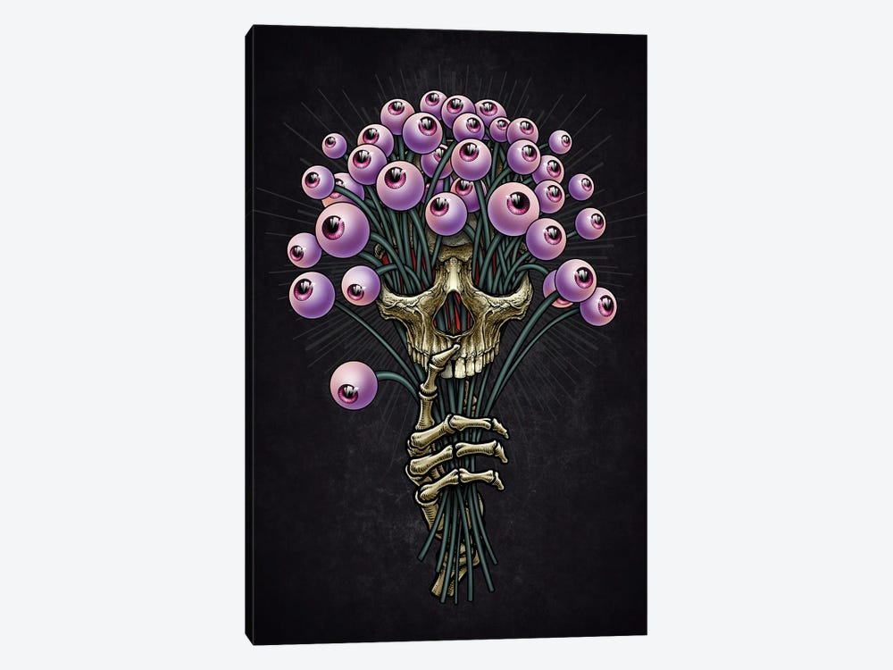 Eyeball Bouquet Scary And Skull by Winya Sangsorn 1-piece Canvas Print