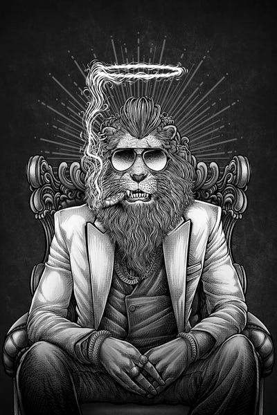 Smoking: Lion Mafia Gangster by Winya Sangsorn