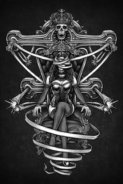 Girl Throne by Winya Sangsorn multi panel art