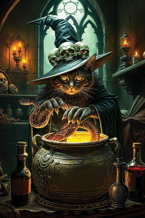 Magical Witches Cat