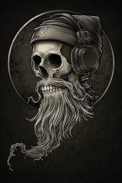 Skulls: Skull Breard Headphone by Winya Sangsorn