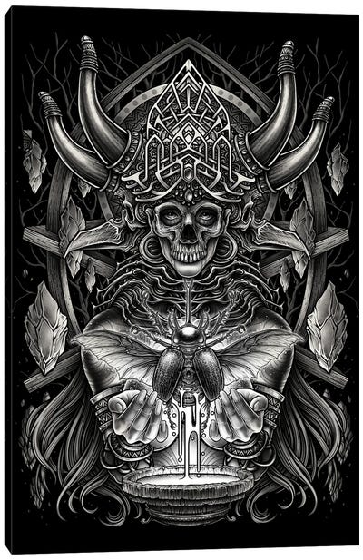 God Of Death Canvas Art Print - Winya Sangsorn
