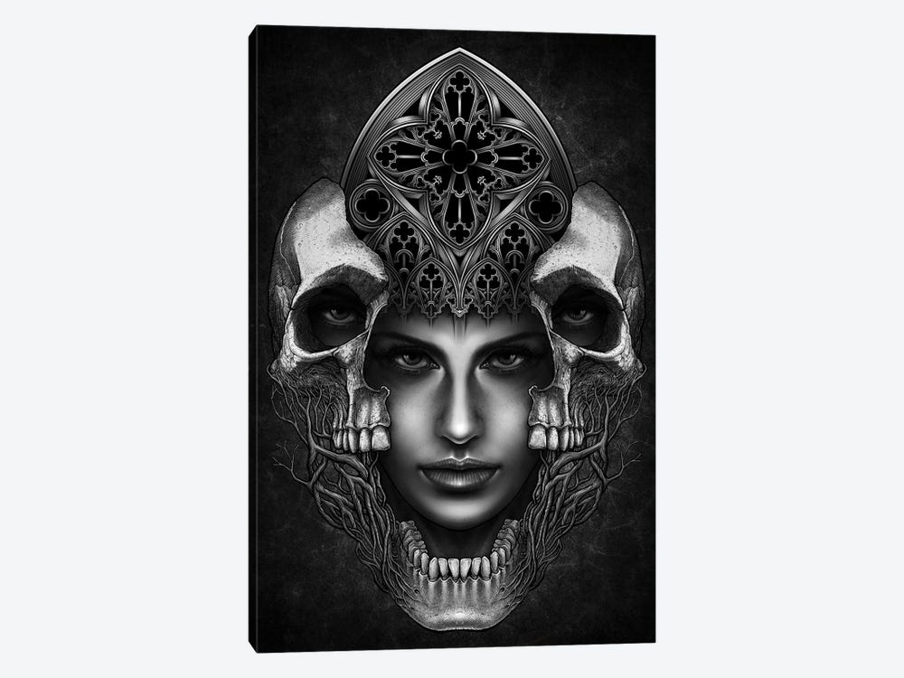 Skull Mask by Winya Sangsorn 1-piece Canvas Artwork