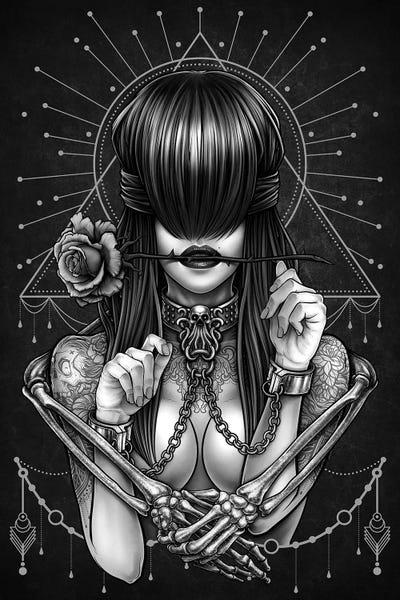 Black & White Florals: Fine Art Of Bondage by Winya Sangsorn