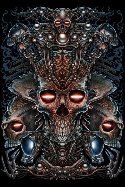 Otherworldly Opulence: Queen Alien Head by Winya Sangsorn