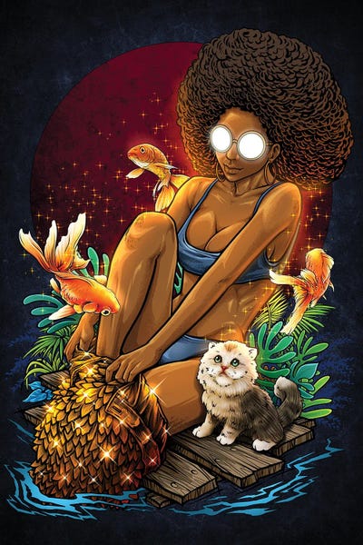 Goldfish: Afro Girl by Winya Sangsorn