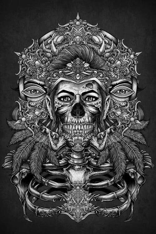 Aztec God Of The Land Of Death