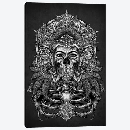 Aztec God Of The Land Of Death Canvas Print #WYS5} by Winya Sangsorn Canvas Art Print