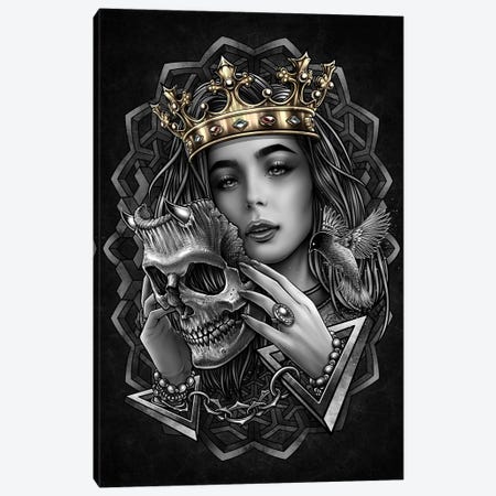 Myterious Princess And Evil Mask Canvas Print #WYS66} by Winya Sangsorn Canvas Artwork