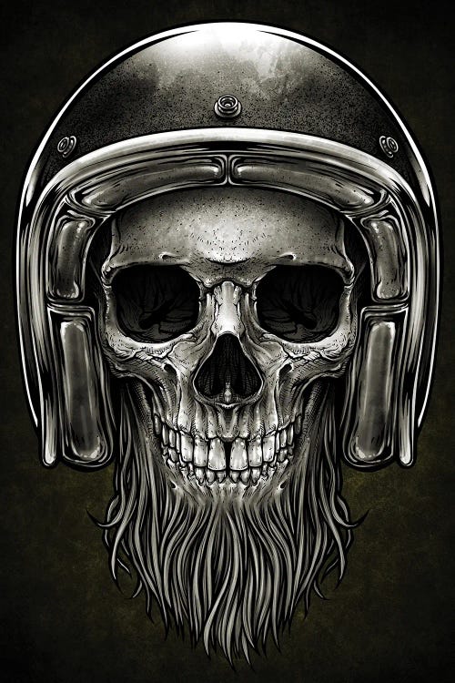 Skull In Helmet