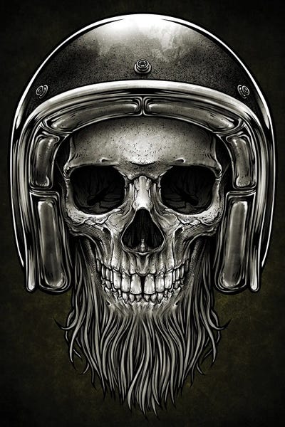 Skull In Helmet