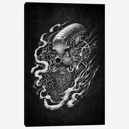 Cyberpunk Death Skull Canvas Print #WYS81} by Winya Sangsorn Canvas Art Print