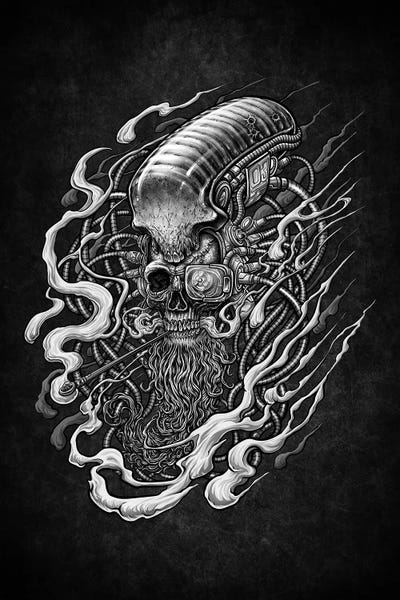 Cyberpunk: Cyberpunk Death Skull by Winya Sangsorn