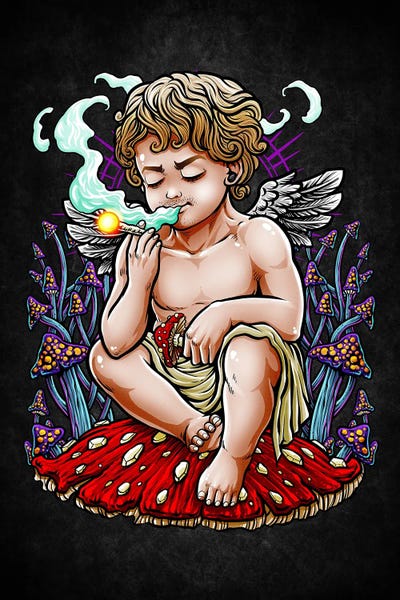 Smoking: Holy Weed Cupid by Winya Sangsorn