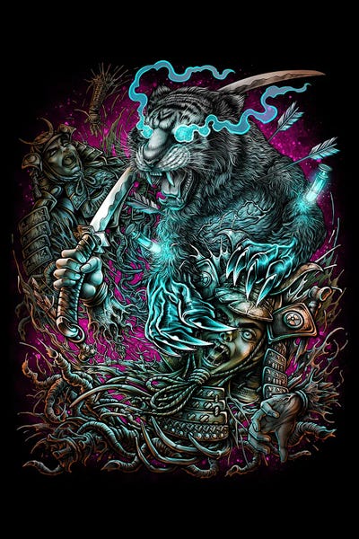 Tigers: Mutant Tiger Vs Samurai by Winya Sangsorn