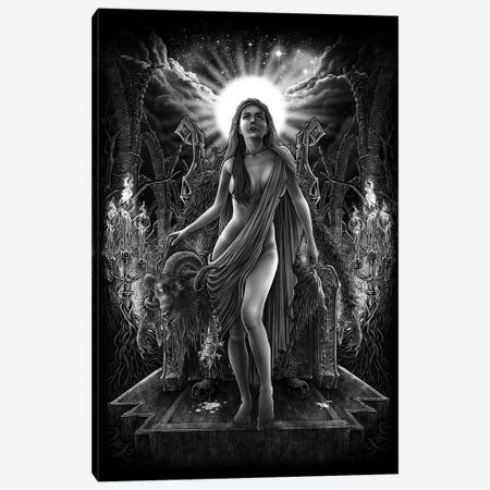 Lady Mystical Darkness Goth Monster Canvas Print #WYS96} by Winya Sangsorn Art Print