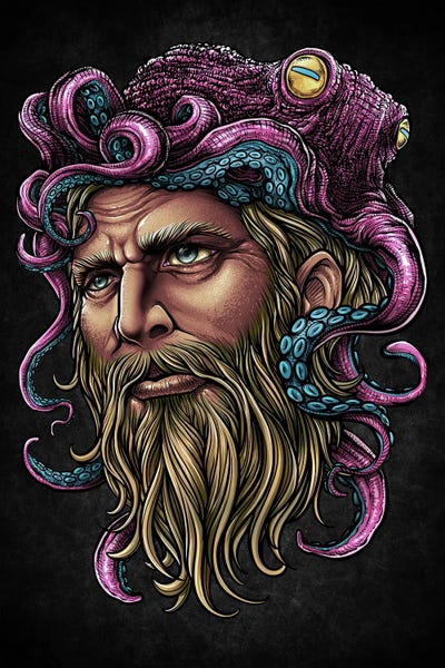 Octopi: Monster Oldman Octopus by Winya Sangsorn