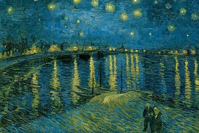 Vincent van Gogh - Gallery Posters: Starry Night Over The Rhone, 1888 by Vincent van Gogh