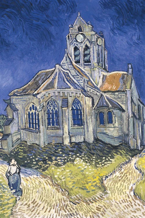 Vincent van Gogh: The Church at Auvers-sur-Oise, 1890 by Vincent van Gogh