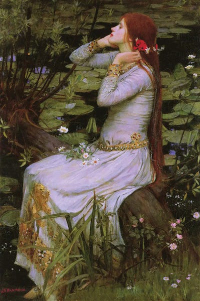 Pre-Raphaelite: Ophelia, 1894 by John William Waterhouse