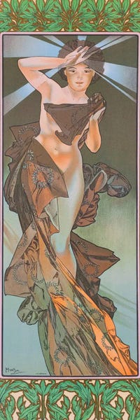 Art Nouveau: The Moon and the Stars: Morning Star, 1902 by Alphonse Mucha