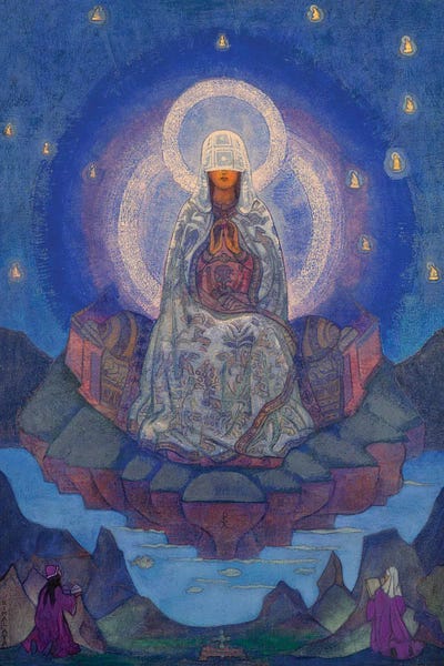 Classic Fine Art: Mother Of The World, 1924 by Nicholas Roerich