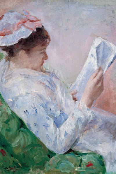 Mary Stevenson Cassatt: Lydia Reading The Morning Paper by Mary Stevenson Cassatt