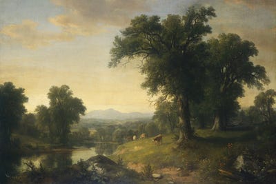 Canvas Print: A Pastoral Scene by Asher Brown Durand - thumbnail