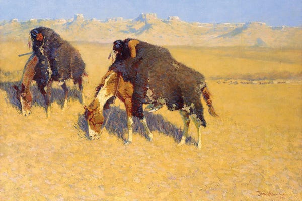 Indians Simulating Buffalo