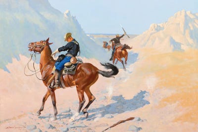 Farm Animals - Unframed Prints: The Advance-Guard, or The Military Sacrifice (The Ambush) by Frederic Remington