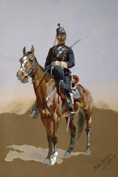 Fine Art Print: The Gendarme by Frederic Remington