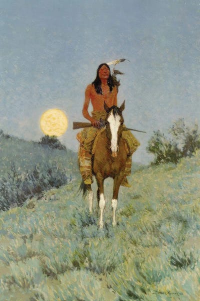 Fine Art Print: The Outlier by Frederic Remington