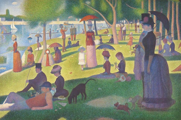 European Décor: Sunday Afternoon on the Island of La Grande Jatte, 1884-86 by Georges Seurat